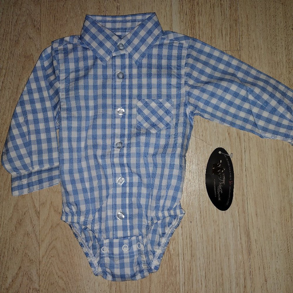 Littlest Prince Couture 3mo Dress Onesie